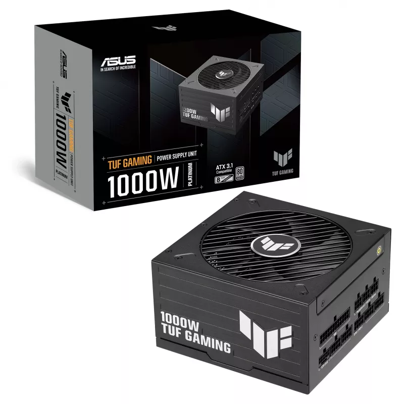 ASUS TUF-GAMING-1000P 1000W 80+ Gold täysin modulaarinen ATX-virtalähde (musta)