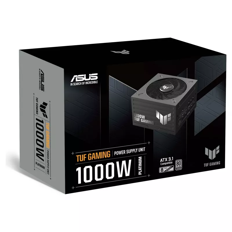 ASUS TUF-GAMING-1000P 1000W 80+ Gold täysin modulaarinen ATX-virtalähde (musta)