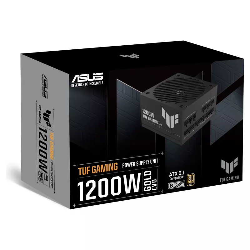 ASUS TUF Gaming 1200G EVO 1200W 80+ Gold täysin modulaarinen ATX-virtalähde