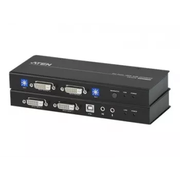 ATEN CE604-AT-G KVM-jatko – 2x DVI, audio, USB, RS-232, 60 m