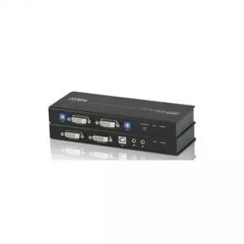 ATEN CE604-AT-G KVM-jatko – 2x DVI, audio, USB, RS-232, 60 m