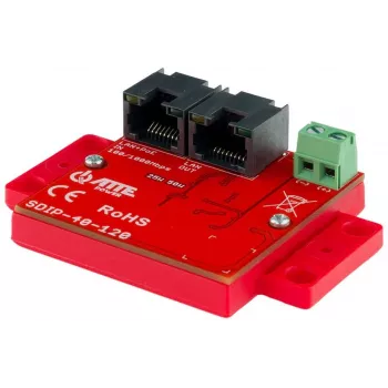 ATTE SDIP-40-120 PoE-virtalähde, 48W, 40V DC, 10/100 Mbps