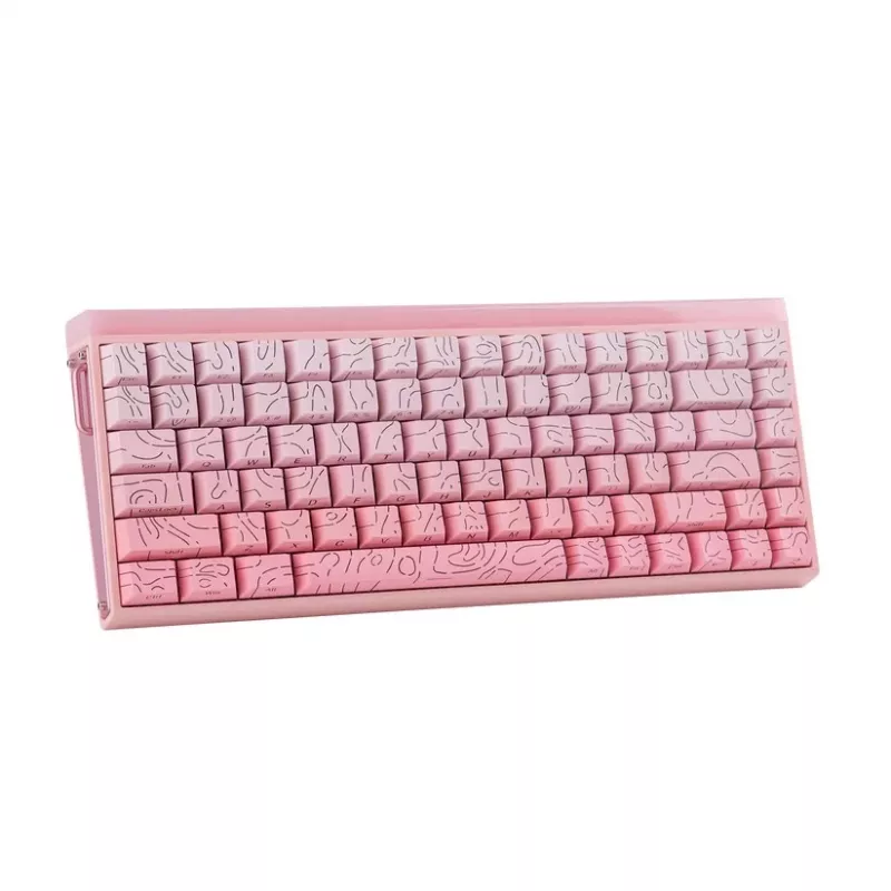 AULA HERO84 HE Pink Gradient Contour Dragon King RGB Gasket -mekaaninen näppäimistö