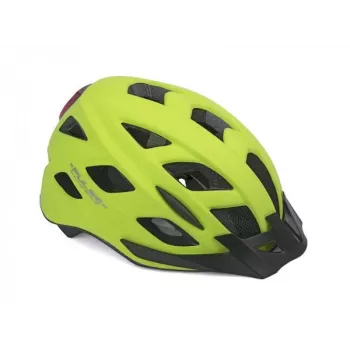 Author Pulse LED X8 nuorten pyöräilykypärä LED-valolla, keltainen, 52-58 cm