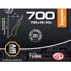 Author Tube AT-CROSS-700C Wide FV48 700x35/50C (musta) - 48 mm Presta-venttiili butyylisisäkumi