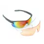 Author Vision LX S!BRIGHT Orange 65 & BlueRevo 13 urheilu-aurinkolasit (harmaa-matta)