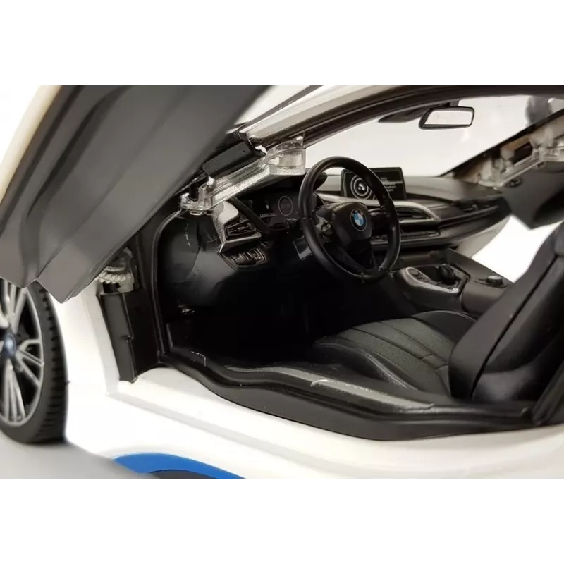 Auto R/C BMW i8 Rastar 1:14 valkoinen automaattiovet