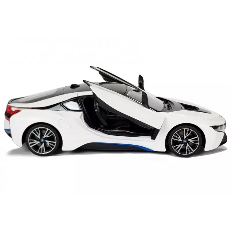 Auto R/C BMW i8 Rastar 1:14 valkoinen automaattiovet