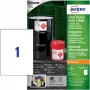 Avery Zweckform B4775-50 A4 valkoiset polyetyleenikalvotarrat, pysyvä liima, laser/kopiokone, 50 tarraa, 210 x 297 mm