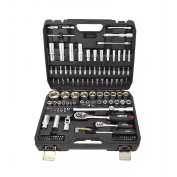 AWTOOLS 144-osainen hylsyavainsarja 1/2 inch ja 1/4 inch vääntiö Black Line