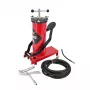 AWTOOLS AW15940 jalkapumppu - yksisylinterinen, 10 BAR, analoginen painemittari, teräsrunko, musta/hopea