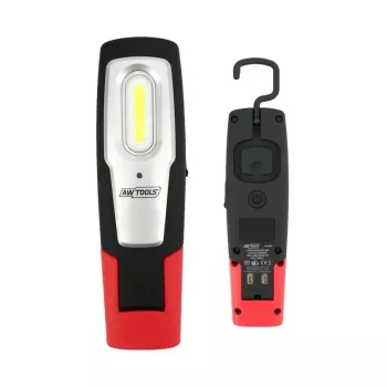 AWTOOLS AW17601 COB LED -otsalamppu - 120 lumenia, 3 tilaa, IPX4-roiskevesisuojaus, säädettävä päänauha, paristokäyttöinen