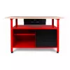 AWTOOLS AW30901 työpöytä 120x60x85 cm musta/punainen