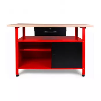 AWTOOLS AW30901 työpöytä 120x60x85 cm musta/punainen
