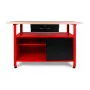 AWTOOLS AW30901 työpöytä 120x60x85 cm musta/punainen