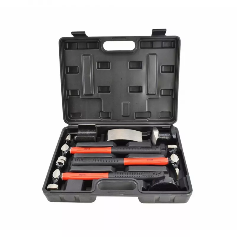 AWTOOLS AW32269BL 1000 g koneistajanvasara lasikuitukahvalla ja ristipäävasaralla, musta