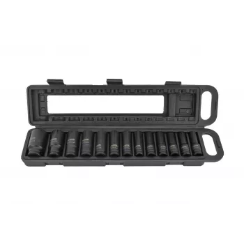 AWTOOLS AW38690BL 172-osainen kromi-vanadiini hylsyavainsarja 1/4 tuuman, 3/8 tuuman, 1/2 tuuman käytöillä, 72-hampaiset räikät, E-Torx, bitsit ja muovilaukku