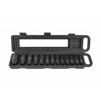 AWTOOLS AW38690BL 172-osainen kromi-vanadiini hylsyavainsarja 1/4 tuuman, 3/8 tuuman, 1/2 tuuman käytöillä, 72-hampaiset räikät, E-Torx, bitsit ja muovilaukku