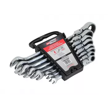 AWTOOLS yhdistelmäavainsarja räikällä, 8-osainen, 8-22 mm, kromi-vanadiiniteräs, DIN 3113