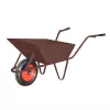 AWTOOLS rakennuskottikärry 85L 1,5mm ruskea pyöränsuojuksella