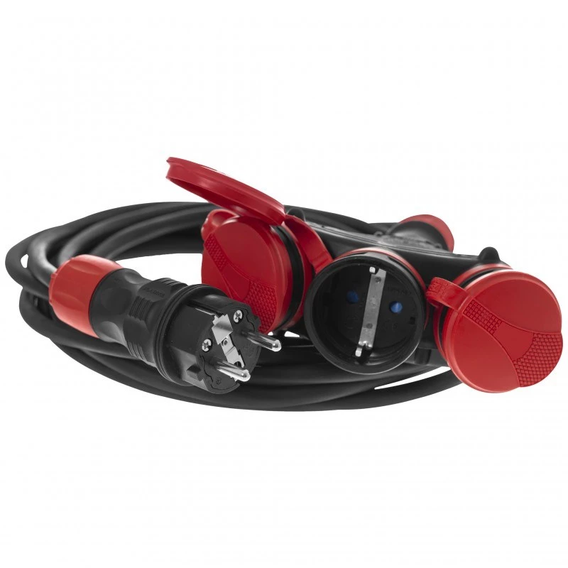 AWTOOLS EXTREME jatkojohto 10m 3x1,5mm² 3 pistorasiaa IP54 16A/4000W