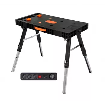 AWTOOLS taitettava 5-in-1 työpöytä pistorasialla