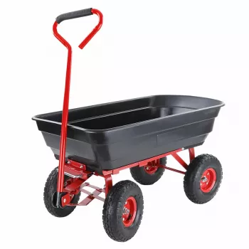 AWTOOLS puutarhakärry / kippikärry 4-pyörä 75L
