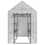 AWTOOLS puutarhakasvihuone valkoinen 143x143x195cm