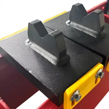 AWTOOLS hydraulinen puristin manometrillä PROF 30T 55-1035mm jalkapolkimella ja suojaristikolla Black Line