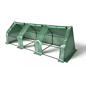 AWTOOLS mini-kalvotunneli-kasvihuone 295x95x95cm sinkitty teräsrunko UV-kestävällä PE-peitteellä