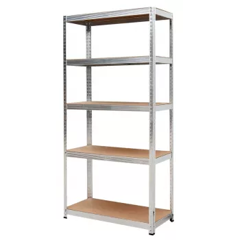 AWTOOLS hylly 5 tasoa 180x90x40 cm kantavuus 250 kg per taso 5,0 mm sinkitty teräs