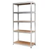 AWTOOLS hylly 5 tasoa 180x90x40 cm kantavuus 250 kg per taso 5,0 mm sinkitty teräs