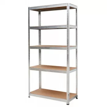 AWTOOLS hylly 5 tasoa 180x90x40 cm kantavuus 250 kg per taso 5,0 mm sinkitty teräs