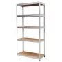 AWTOOLS hylly 5 tasoa 180x90x40 cm kantavuus 250 kg per taso 5,0 mm sinkitty teräs