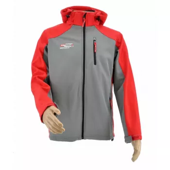 AWTOOLS softshell-takki collegepaita T4 punainen-harmaa L