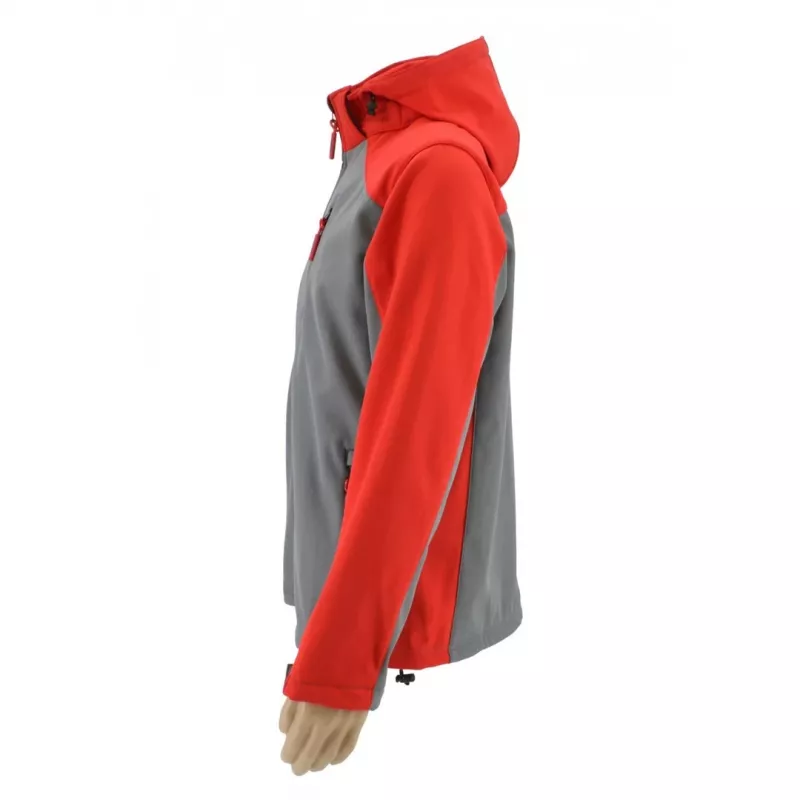 AWTOOLS softshell-takki collegepaita T4 punainen-harmaa koko S
