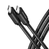 AXAGON BUCM-CM15AB USB-C–USB-C 2.0 -kaapeli, 1,5 m, PD 60 W, 3 A, punottu – musta