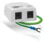 AXON NET PROTECTOR ylijännitesuoja gigabit Ethernetille, RJ45, 8-johtimen suojaus, seinäkiinnitteinen, metallikotelo