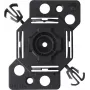 Bachmann 375.542 yksittäinen kojerasian asennuslevy 50x50 mm, musta