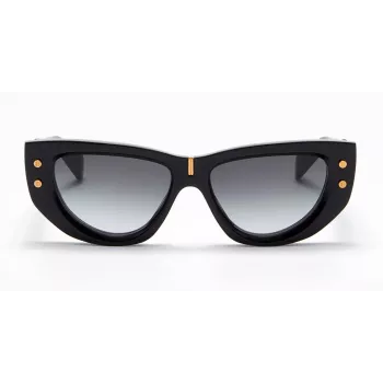 Balmain BPS-151A-55 naisten aurinkolasit musta asetaatti harmaa polykarbonaattilasi 55 mm