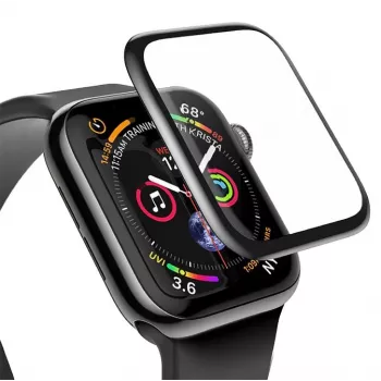 Baseus 0,23 mm taivutettu panssarilasi näytönsuoja Apple Watch 38 mm musta (SGAPWA4-C01)