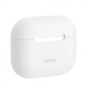Baseus Apple AirPods 3 erittäin ohut silikonikuori valkoinen