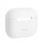 Baseus Apple AirPods 3 erittäin ohut silikonikuori valkoinen