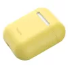 Baseus Apple Silica Series ultrahohut silikonisuojakotelo AirPods 1/2 keltainen