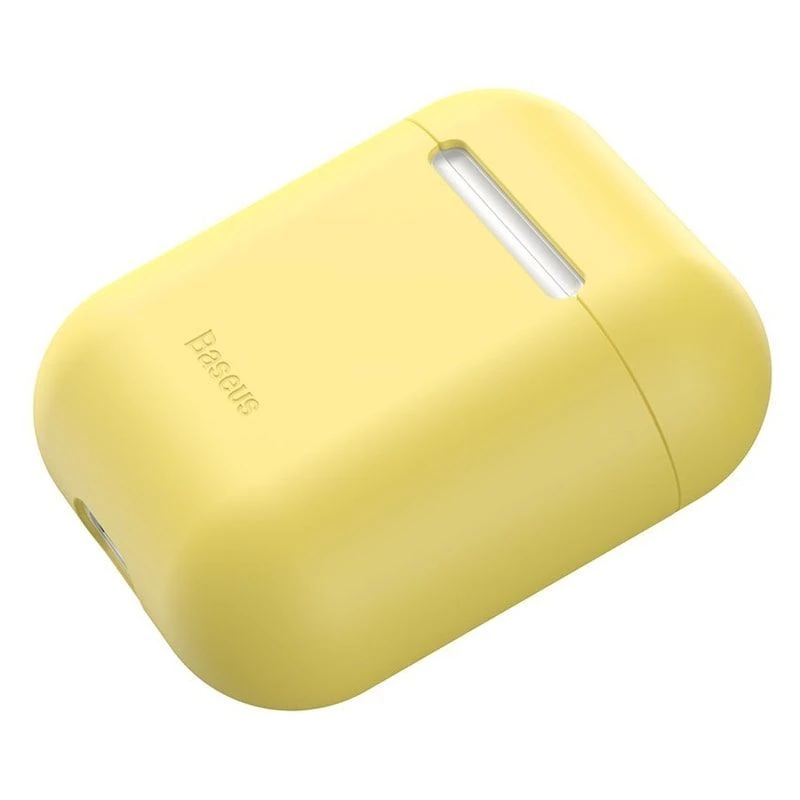 Baseus Apple Silica Series ultrahohut silikonisuojakotelo AirPods 1/2 keltainen
