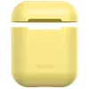 Baseus Apple Silica Series ultrahohut silikonisuojakotelo AirPods 1/2 keltainen