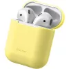 Baseus Apple Silica Series ultrahohut silikonisuojakotelo AirPods 1/2 keltainen