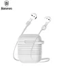 Baseus Apple silikoninen suojakuori magneettihihnalla AirPods Pro 2 -laitteelle, harmaa