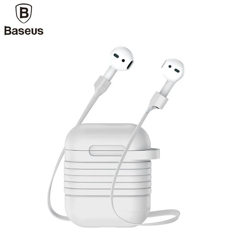 Baseus Apple silikoninen suojakuori magneettihihnalla AirPods Pro 2 -laitteelle, harmaa