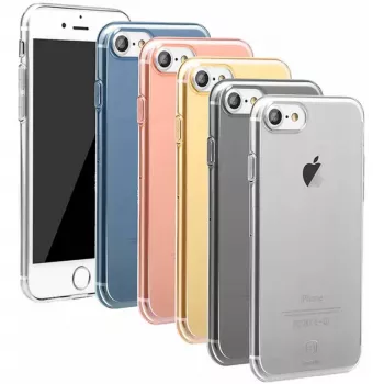 Baseus Apple Simple Series -kotelo iPhone7 ARAPIPH7-A03 läpinäkyvä sininen